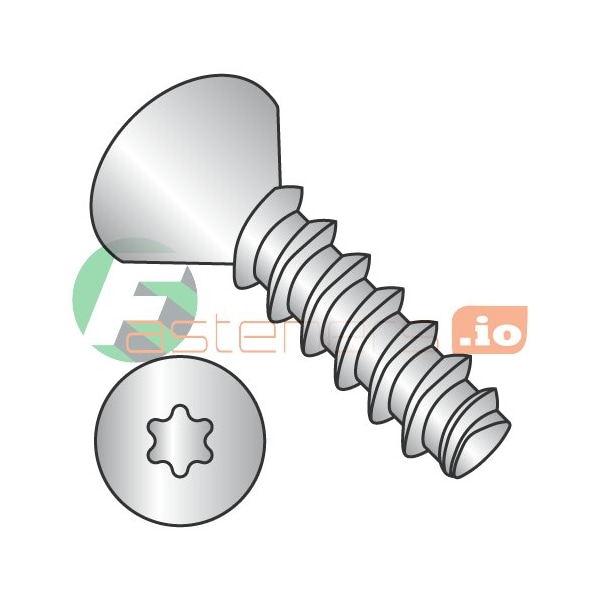 Newport Fasteners Thread Forming Screw, #6 x 3/8 in, 18-8 Stainless Steel Flat Head Torx Drive, 5000 PK 180621 - main
